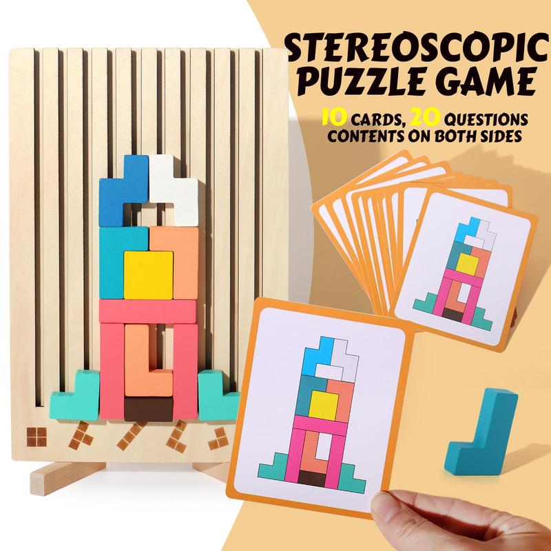 Think & Stack Wooden Puzzle Game