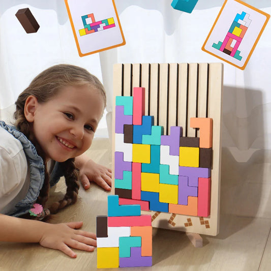 Think & Stack Wooden Puzzle Game